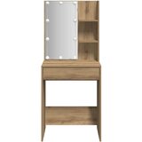  Toaletni stolić s LED svjetlima boja hrasta artisan 60x40x140cm | shoptok.hr