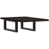  Zidna polica za umivaonik od čelika i masivne hrastovine Smeđa 40 x 60 x 2 cm | shoptok.hr