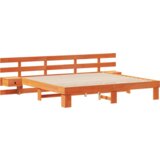  Konstrukcija postelje Rjava 180 x 200 cm Masivno borovo les, (5000126259) | Shoptok.si