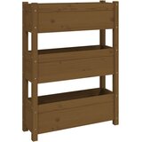 Sadilica smeđa boja meda 77 x 25 x 104,5 cm od masivne borovine | shoptok.hr