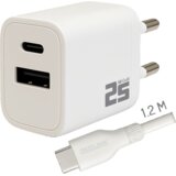 Redline Punjač sa USB-C kablom, 1 x USB-A, 1 x USB-C, brzi, 25W - PQ256AC+CC1.2M60W Cijene