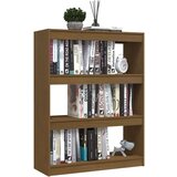 vidaXL knjižna omara za razdelitev prostora medeno rjava 100x30x103 cm | Shoptok.si