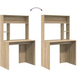 vidaXL Stol s policom sonoma hrast 91 x 50 x 149 cm Konstruirano drvo | shoptok.hr