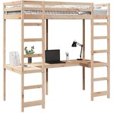  Krevet na kat Prirodna 80 x 200 cm Čvrsto borovo drvo | shoptok.hr