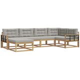 vidaXL Zunanja garnitura za sedenje 5 pcs Bela in svetlo siva, (5000280557) | Shoptok.si