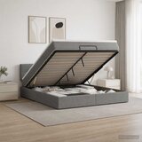  od pjene s madracem i LED-om Tamnosiva 160 x 200 cm | shoptok.hr