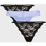 Hunkemöller Tangice opal / črna | Shoptok.si