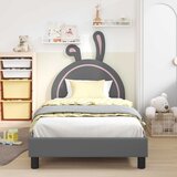  Krevet za djecu s uzglavljem Svjetlosiva 90 x 200 cm PU | shoptok.hr