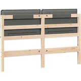  Tapecirani uzglavlje Prirodna i svijetlo siva 120 cm | shoptok.hr