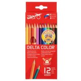  Drvene bojice trokutaste Aero delta color 12 kom u kartonskom pakiranju | Shoptok.si