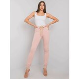 Fashion Hunters Dusty pink sweatpants with an application Cene