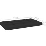  Srednja vrtna sofa od paleta od sivo impregnirane borovine | shoptok.hr