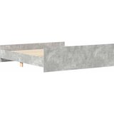  Okvir kreveta s uzglavljem i podnožjem boja betona 160x200 cm | shoptok.hr