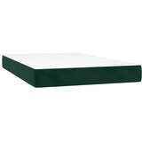Box spring krevet s madracem tamnozeleni 120x200 cm baršunasti | shoptok.hr