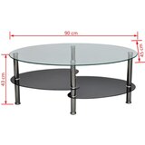  Stol za Kavu s Ekskluzivnim Dizajnom Crni | Eponuda.com