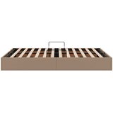  Otomanski krevet s pohranom Kapućino 140 x 200 cm Lažna koža | shoptok.hr