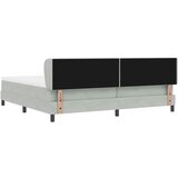  Krevet s opruga kutije Svjetlosiva 200 x 200 cm Baršun | shoptok.hr