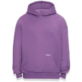 Dropsize Sweater majica 'Bazix Republiq' purpurna / srebro