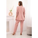 Kesi Włoski Elegant set of jackets and trousers powder pink | Shoptok.si