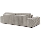 Ropez Svijetlo siva sklopiva/s prostorom za odlaganje sofa od samta 260 cm Justin – | shoptok.hr