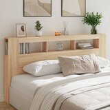 vidaXL LED uzglavlje boja hrasta sonome 200x18 5x103 5 cm Cijene