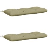  Jastučići za klupe VIANEN 2 kom. 100% poliester Svijetlo zelena - Svijetlo zelena 110 x 50 x 12 cm | shoptok.hr