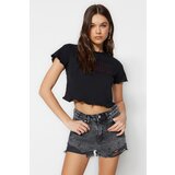 Trendyol Shorts - Black - High Waist | Shoptok.si