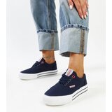 Cross Jeans Navy blue women's sneakers with thick soles | shoptok.hr