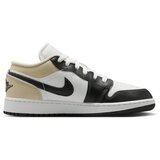 Nike Nizke superge Jordan 1 Low White Rattan Off-Noir (GS) Črna Cene