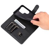 SUNSKY Eleganten ovitek etui iz umetnega usnja za Samsung S26 Ultra, Črn | Shoptok.si
