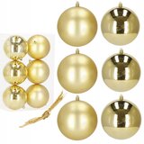 springos KROGLICE ZA JELKO, 6 KOS, KROGE ZA JELKO, 10 CM, SET, NEzlomljivi obeski, (21638297) | Shoptok.si