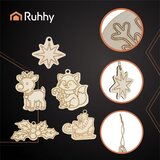 Ruhhy drvene božićne kuglice za bojanje 24 kom, 7 cm | shoptok.hr
