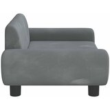  Dječja fotelja tamnosiva 70 x 45 x 33 cm baršunasta | Eponuda.com