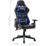 vidaXL Gaming stol črno in modro umetno usnje | Shoptok.si