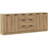  Komoda 3 kom Artisan hrast 60x30x70 cm konstruirano drvo | shoptok.hr