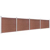  Set panela za ogradu WPC 699 x 146 cm smeđi | Eponuda.com