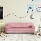  Otroški kavč roza 90x53x30 cm žamet