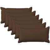  Presvlaka za jastuk 6 pcs HOUTEN Smeđa 40 x 80 cm Umjetni lan | shoptok.hr