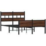 vidaXL Okvir kreveta bez madraca smeđa boja hrasta 120 x 190 cm drveni | shoptok.hr