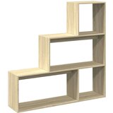 vidaXL Pregrada s knjižno omaro 3-nadstropna sonoma hrast 123x29x123cm | Shoptok.si