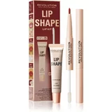 Makeup Revolution Lip Shape Kit set za ustnice odtenek Warm Nude 1 kos