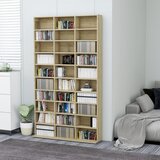 The Living Store Omarica za CD plošče sonoma hrast 102x16x177,5 cm konstr. les - Omarica Za CD Plošče, (21434946) | Shoptok.si