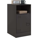 vidaXL Nočna omarica črna 34,5x39x62 cm jeklo | Shoptok.si