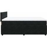  Krevet s oprugama i madracem crni 140 x 190 cm baršunasti | shoptok.hr