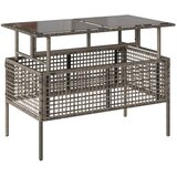  4-dijelni set vrtnih sofa s jastucima sivi od poliratana staklo | Eponuda.com
