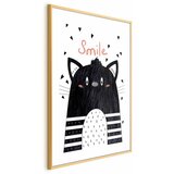  Plakat - Smile 40x60 Zlatni okvir s margom | shoptok.hr