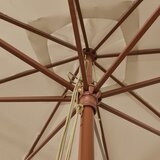  Vrtni suncobran s drvenim stupom smeđesivi 300 x 300 x 273 cm | Eponuda.ba