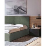 MESONICA Zeleni tapecirani bračni krevet s prostorom za odlaganje s podnicom 160x200 cm Bufo – | shoptok.hr