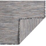Vanjski tepih ravnog tkanja 120 x 170 cm smeđe-plava | shoptok.hr