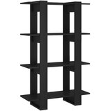 Ormarić za knjige / sobna pregrada crni 80x30x123,5 cm | shoptok.hr